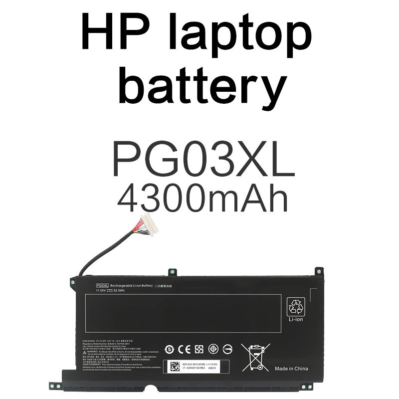 Pg03Xl Is Suitable for Hp Light Shadow/Shadow Elf 5/6 Spectre X360 15 Laptop Battery Pg03Xl Is Suitable for Hp Light Shadow/Shadow Elf 5/6 Spectre X360 15 Laptop Battery