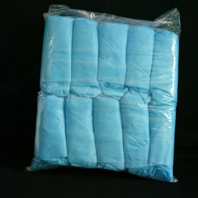 Manufacturer disposable shoe cover quality unwoven cloth cloth shoe cover in house anti-dust anti-slip foot cover 100 only bag