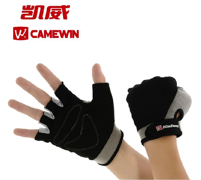 Kewey 0902 Sports Gloves Weightlifting Anti-Wear Bodybuilding Bodybuilding Bike Half Finger Gloves Bike with a pair