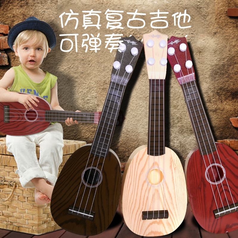 0-3-6-9-12 tháng bé gái 1 đến 10 tuổi bé trai đồ chơi 9 câu đố 4 có thể chơi guitar 5 đến 11 - Đồ chơi âm nhạc / nhạc cụ Chirldren