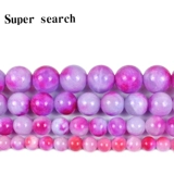 Сиреневые бусины, ожерелье ручной работы, серьги, браслет, аксессуар