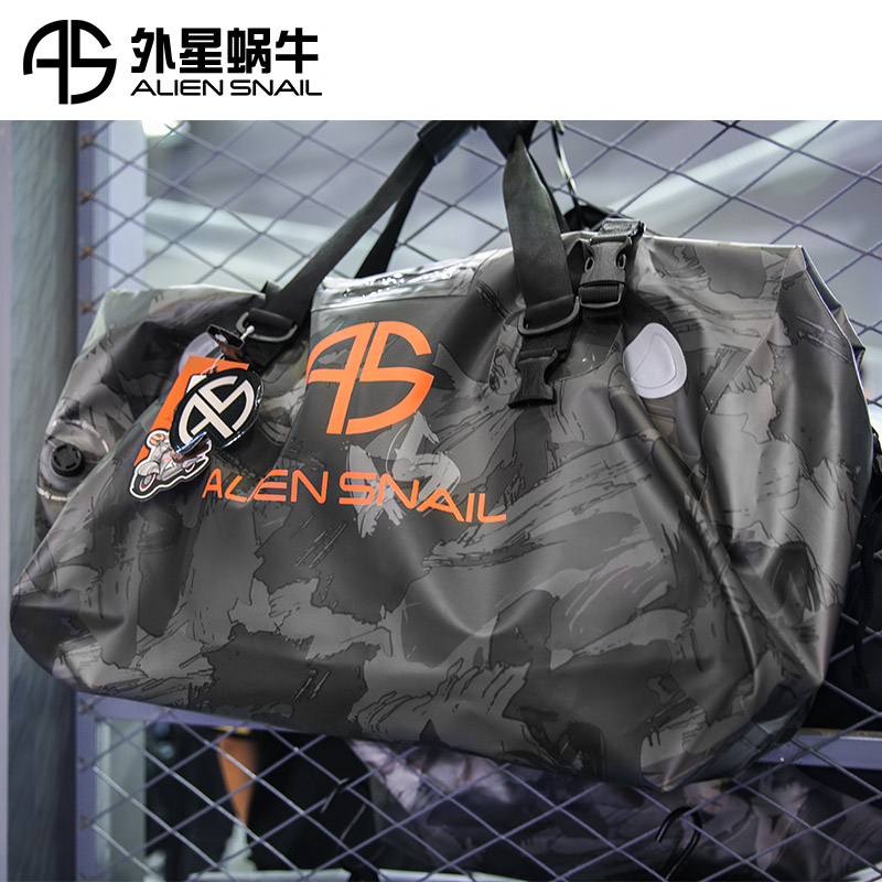 Alien Snail 60 Liter Waterproof Wear Wear Camouflak Travel Bag Locomotive Men's Tail Bag Backseat Bag Outdoor Long-distance Equipment