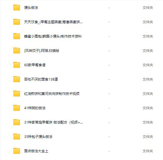早餐做法 早点做法 小吃做法 早餐小吃 小店排档 全套视频小学