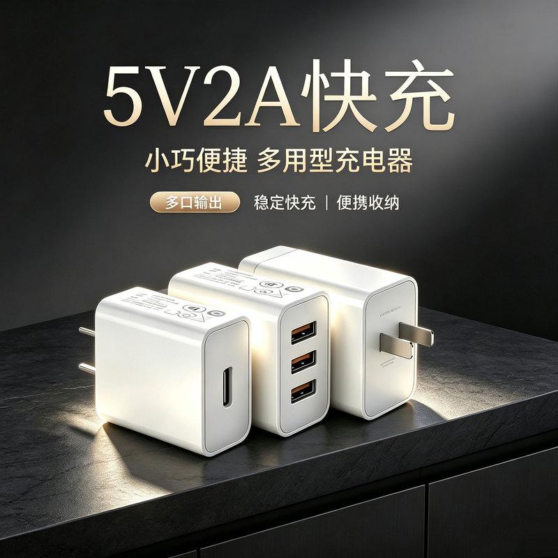 5V2A Charging Head Charger Three-Port Universal Power Adapter Pure 5V2A Low-Power Android Multi-Port 10W Output Plug Smart Lock Dual-Port USB Mobile Phone Interface Monitoring Small Desk Lamp Fan 5V2A Charging Head Charger Three-Port Universal Power Adapter Pure 5V2A Low-Power Android Multi-Port 10W Output Plug Smart Lock Dual-Port USB Mobile Phone Interface Monitoring Small Desk Lamp Fan