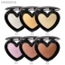 HANDAIYAN Sửa chữa và Khắc phục Ba chiều Phấn trang điểm Love Heart Highlighting Powder Eyeshadow Powder Dual-use Hand Baked Powder - Bột nén