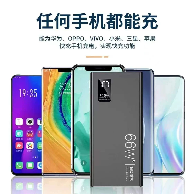 Huawei, xiaomi, apple, вместимый ультратонкий совместимый с мобильным телефоном заряд, 66W