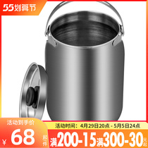 Japanese tefoo high-braising inner pan without fire and recooking smother pot jug liner 304 stainless steel can heat a small lifting pot