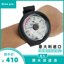 Diving depth meter Italian Dive pro scuba diving wrist depth meter hand-worn equipment instrument