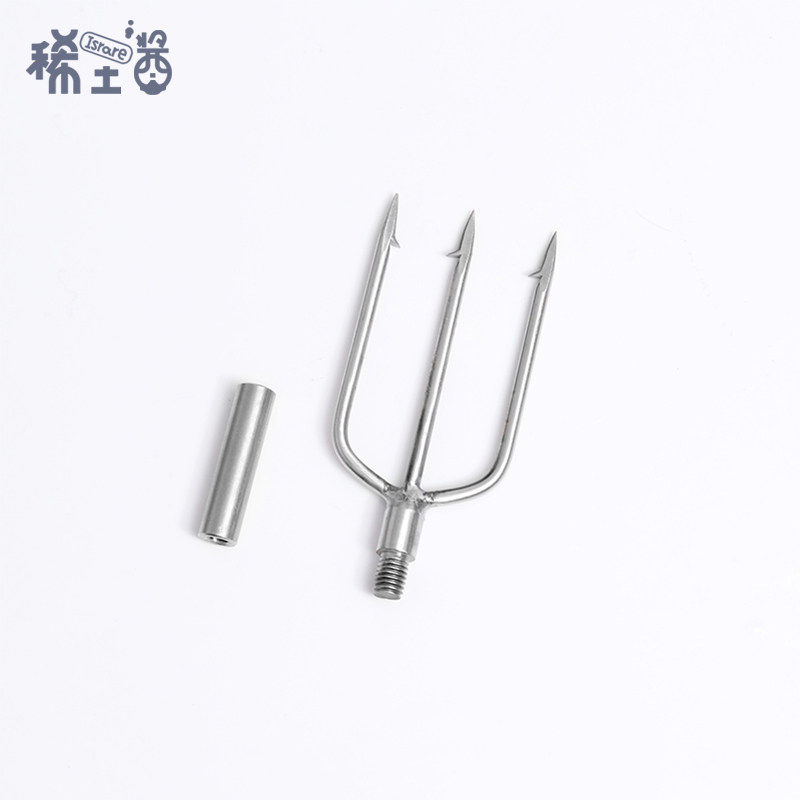 Snorkeling Automatic Stainless Steel Harpoon Tripods Head Single Tooth Fork Head Power Oak Fascia Accessories Special Super Connection