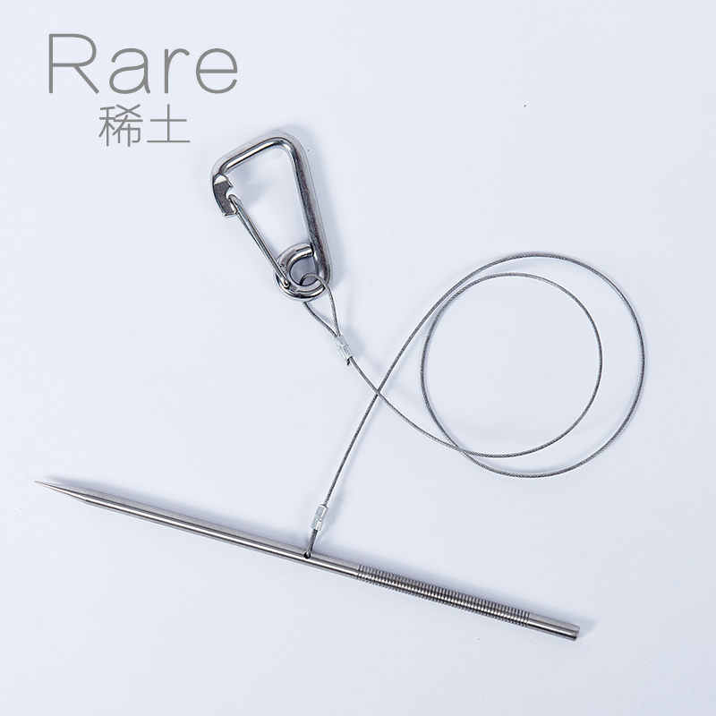 Rare Earth Fish Gun 304 Stainless Steel Live Fish Buckle Free Subhunting Submarine Fishing String Snorkeling to wear a fisher