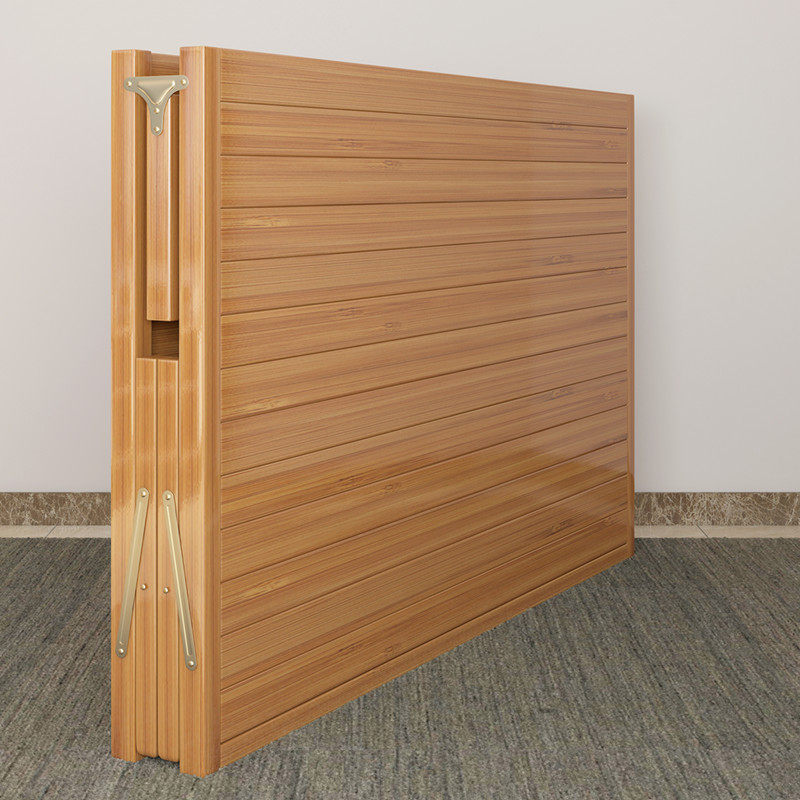 Bamboo Bed Folding Bed Double Bed Double Single Simple Bed Lunch Break Nap Home Solid Wood Cool Bed Sturdy And Durable Bamboo Small Bed