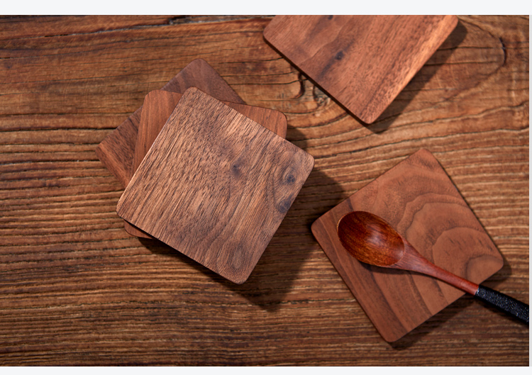 Walnut coaster thực phẩm đặc sản thực phẩm người sành ăn chụp ảnh chụp ảnh đạo cụ nền đồ trang sức - Trang trí nội thất trang trí phòng khách