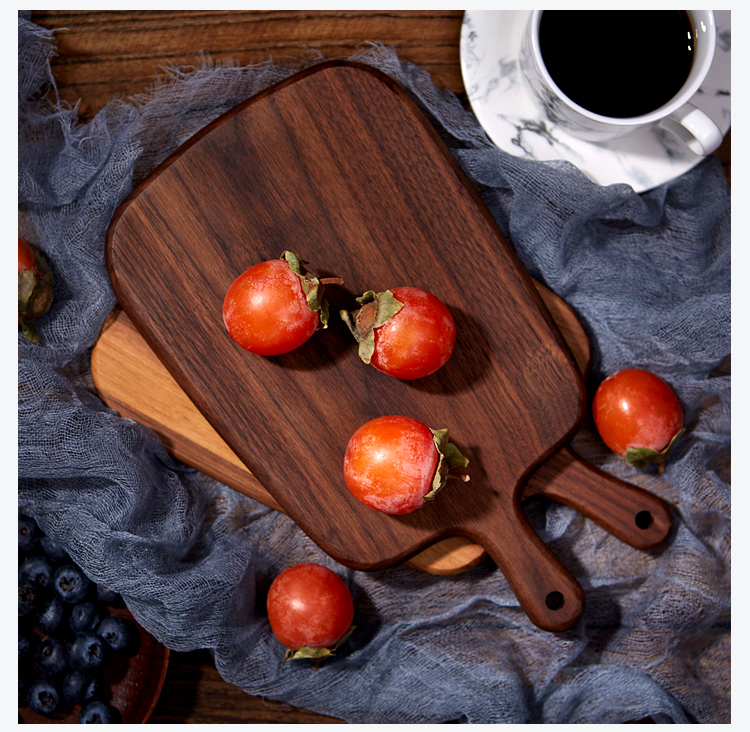 Walnut thớt thực phẩm nhiếp ảnh người sành ăn chụp ảnh chụp đạo cụ tấm nền bộ đồ ăn trang trí - Trang trí nội thất phụ kiện trang trí phòng ngủ