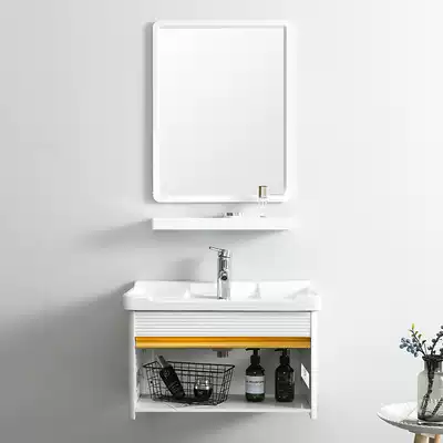 Wash basin household small apartment dressing room wash table washbasin cabinet combination mini balcony wash basin