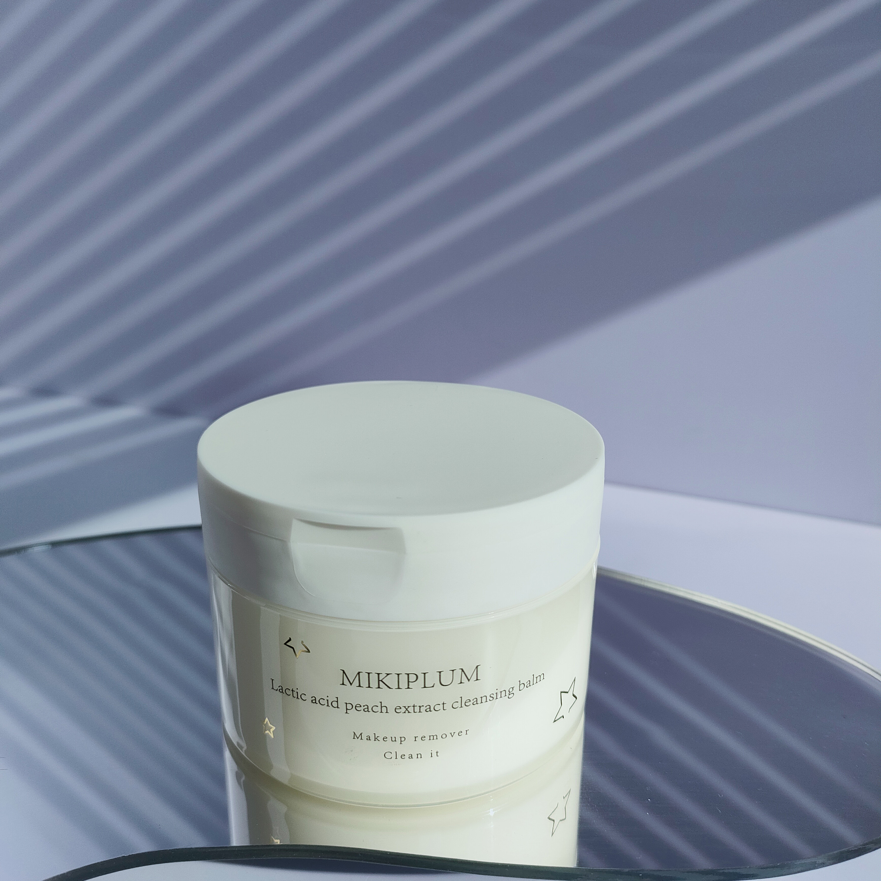 Send the cleaning face ~ deep cleaning MIKIPLUM SECRET CHESS PELAEM LACTIC ACID PEACH JUICE PLANT ESSENCE Makeup Remover Cream 90g