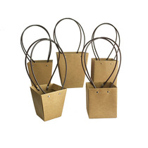 Waterproof hand box PVC plastic flower box rectangular hand carry flower arrangement bag New bouquet box