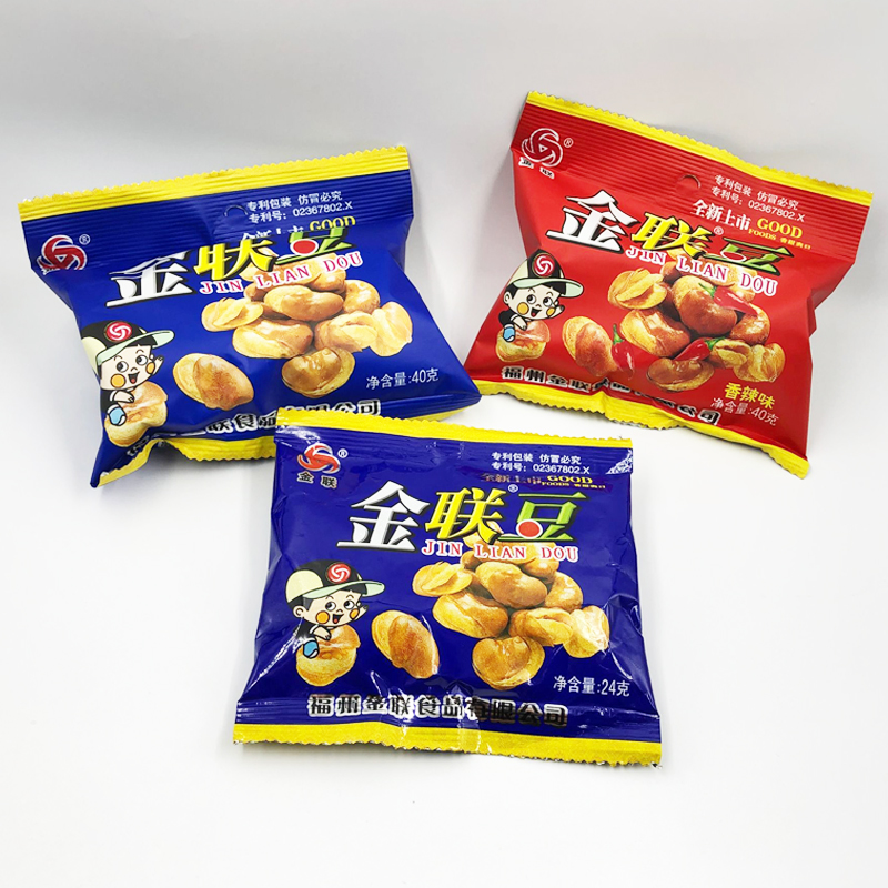 Jinlian beans broad beans spicy strange taste Broad beans Babu beans small package after 90 nostalgic leisure snacks