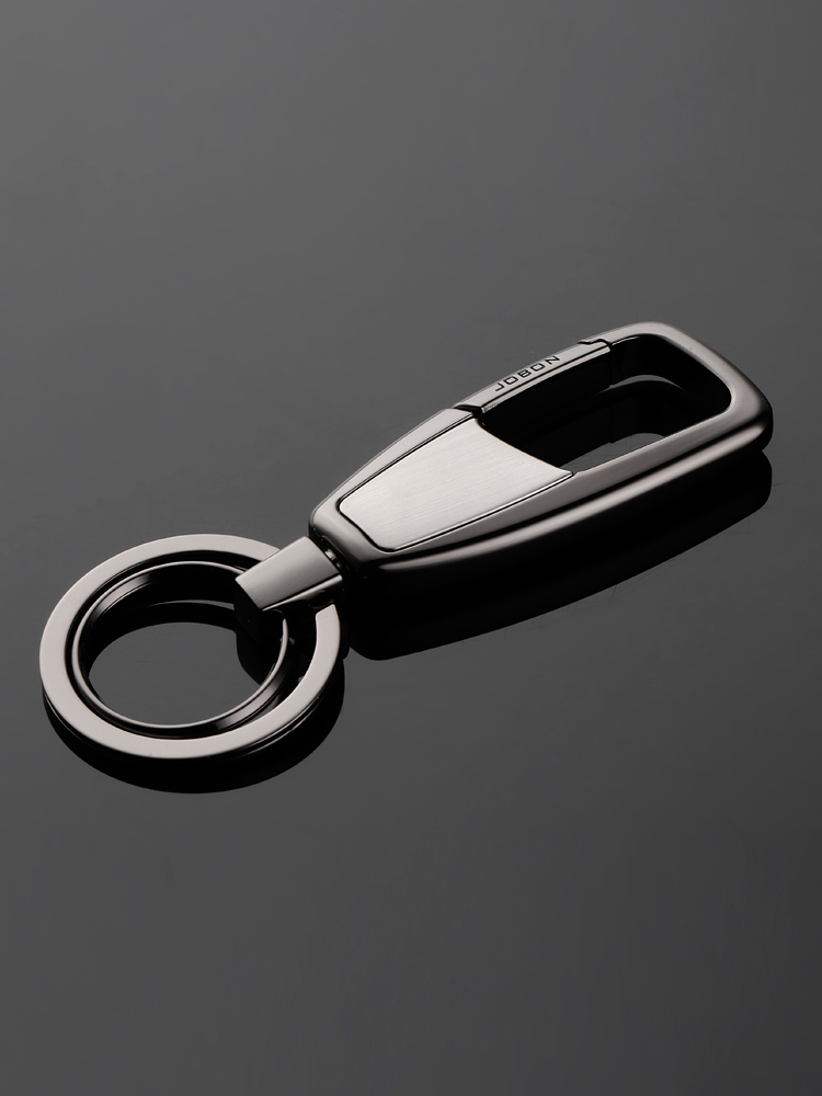 jobon simple men's waist hanging keychain creative high-grade car key pendant metal key ring