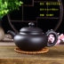 Ấm trà ấm trà nổi tiếng làm bằng tay ấm trà gốm sứ kung fu bộ bóng lỗ lọc bộ ấm trà - Trà sứ