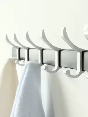 Hangers Wall-mounted nail-free door rear clothes hook into the door continuous row of punch-free bedroom removable shelf