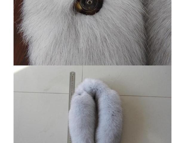 Chính hãng Fox Tail Bib Khăn quàng cổ nam và nữ Cổ Fox Fur Cổ áo Fox Bib khăn trùm đi phượt