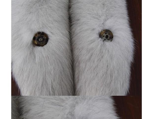 Chính hãng Fox Tail Bib Khăn quàng cổ nam và nữ Cổ Fox Fur Cổ áo Fox Bib khăn trùm đi phượt