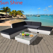 Outdoor sofa combination modern outdoor furniture open terrace leisure outdoor courtyard fashion hand-made vine sofa