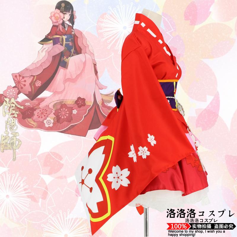 Trò chơi di động Netease Shen Yin Yang Shi SR quỷ anh đào đã không thức dậy được cải tiến kimono Cosplay quần áo trò chơi hoạt hình - Cosplay cosplay zenitsu