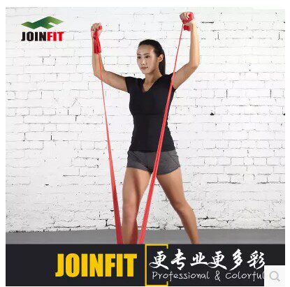 joinfit yoga shaping pull with female men strength training stretch with flat leather gluten fitness band elastic band