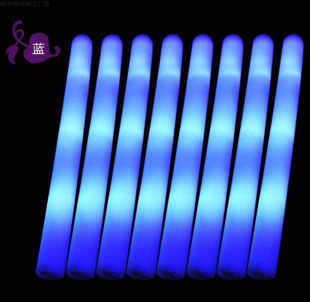 ສີແຟດ sponge stick luminous foam stick concert LED electronic light stick fluorescent stick Chengdu ພ້ອມສົ່ງ