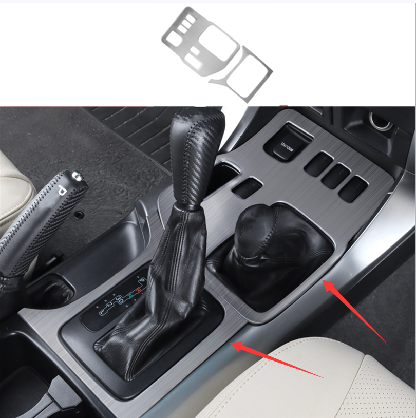 For Toyota Prado FJ120 2003-2009 Stainless Central Console Gear