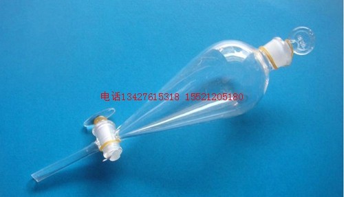 玻璃梨形(型)分液漏斗1000ml玻璃活塞漏斗，梨斗分液漏斗