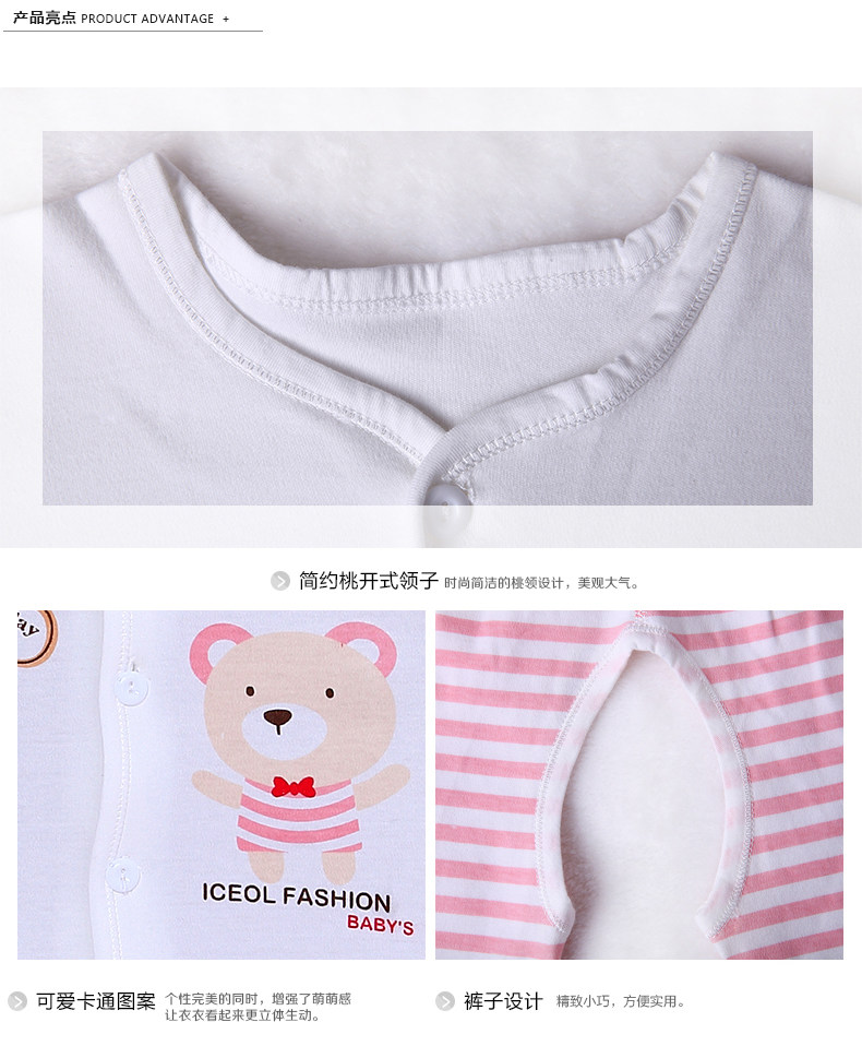 Coffret cadeau pour bébé - vêtements ICEOL Trois pièces - Ref 1957988 Image 13