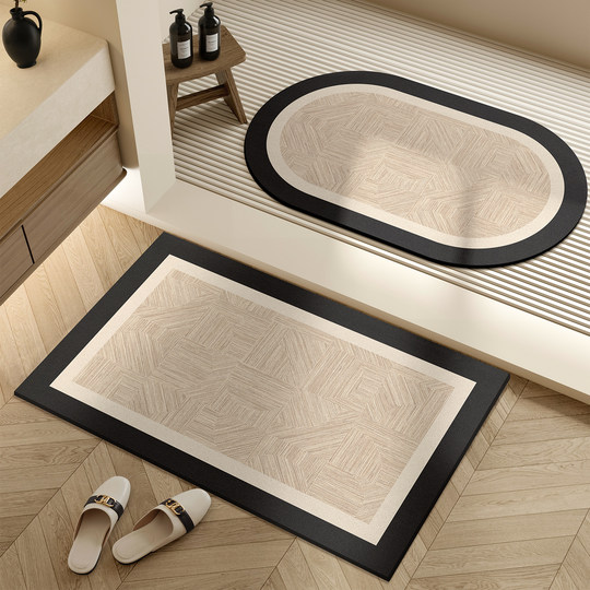 卫生间吸水垫浴室脚垫硅藻泥垫子厕所地垫洗手间门口厕所防滑地毯