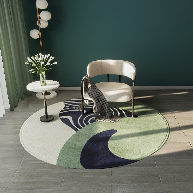 Modern light luxury round carpet home bedroom net red bedside floor mat Nordic living room coffee table blanket computer swivel chair cushion