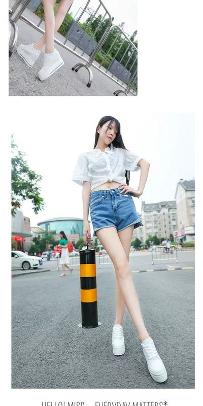 Giày vải đế thấp 2018 nữ mùa hè Học sinh Hàn Quốc tăng giày nữ đế mềm đế trắng dày đế giày đơn
