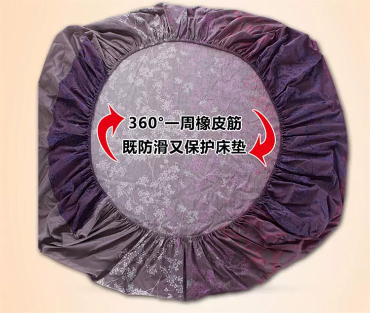 Bông khăn trải giường giường công thức Li một đơn mảnh giường gác 1,5m bụi 1.8m bông vỏ bọc cho một chiếc giường làm bằng séc giường - Trang bị Covers ga chun trải giường	