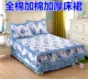Cotton trải giường bông trải giường đơn mảnh bông 1,5 m 1,8m2.0m ​​giường cộng với bông đệm giường loại bảo vệ ga giường có viền