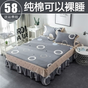 khăn trải giường cotton bông giường ngủ giường phụ mảnh váy bảo vệ 1.8m m bông trượt váy xù nhóm Q - Váy Petti