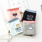 Phim hoạt hình quần lót nữ Xiaoxin Khánh cotton thấp eo tam giác túi hông thoáng khí ngọt ngào làm đẹp đồ lót sinh viên kích thước lớn