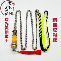 Keel small flower whip fine brass luminous handle powerful horse whip head beginner fitness whip unicorn whip