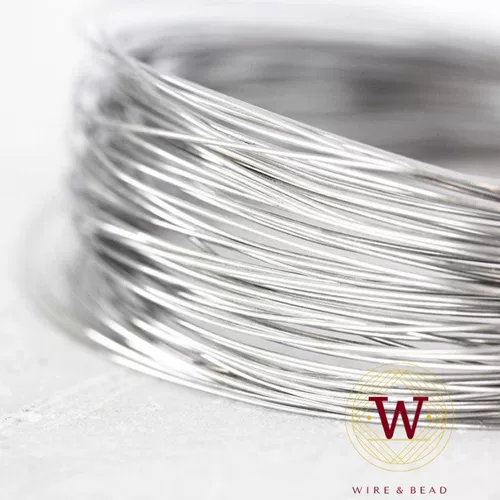 925 Серебряная проволочная нить Полу -хард мягкий обмоток кольцо.