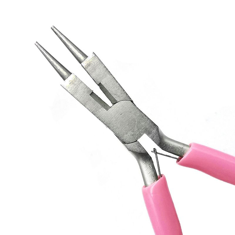 Handmade round mouth pliers Diagonal Cut Pliers Two-in-one Ornaments Pliers Mini Jewel Pliers Winding String Beads Needle Tool DIY