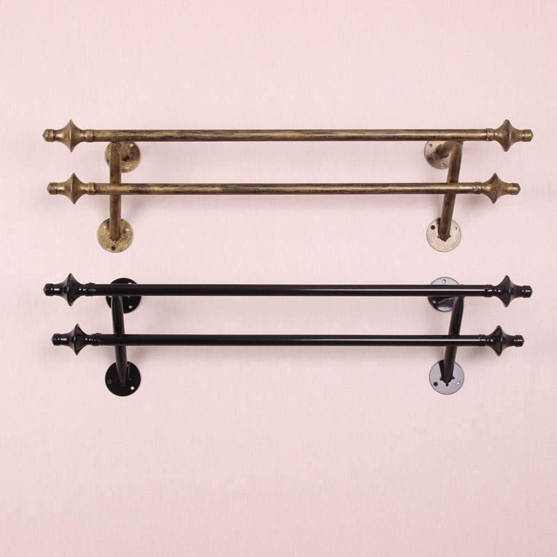 Clothing Store Hanger Frame for Euro style double-pole baking lacquered iron double hanging clothes hanger men and women loading shelf children's clothes rack