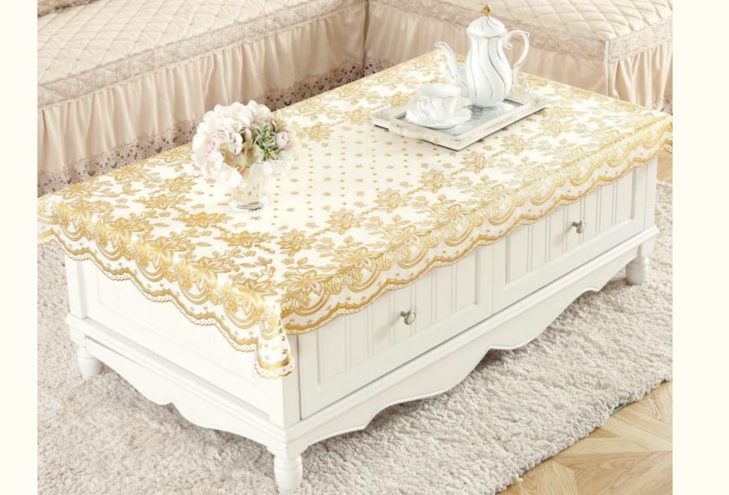 Bronzing bảng khăn trải bàn cà phê thảm PVC chống thấm nước chống bỏng hiện đại nhỏ gọn hình chữ nhật Continental nhựa dùng một lần bảng vải - Khăn trải bàn khăn trải bàn ăn chống thấm