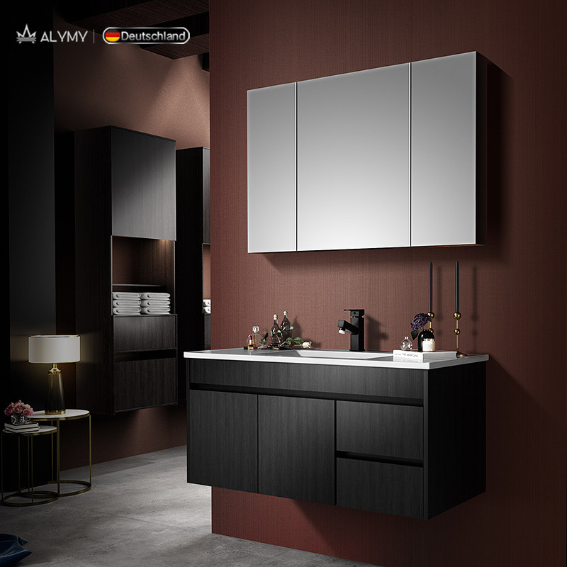 German Ailemei bathroom cabinet combination powder room washbasin modern minimalist hand wash wash table mirror cabinet set
