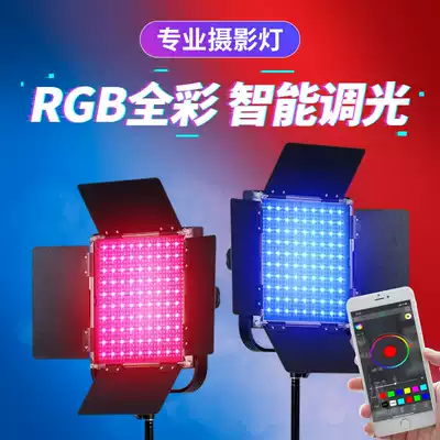 LED photography light RGB color fill light Professional film and television light Net red live studio light Lighting lighting Beauty light Full color camera light Shooting photography light Indoor portrait studio Studio