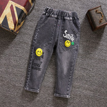 Child Clothing Children Jeans Boy Pants Spring Autumn Money 1 year 3 Baby Han version 5 Little foot pants Long pants Autumn 6 Single pants Chaoters