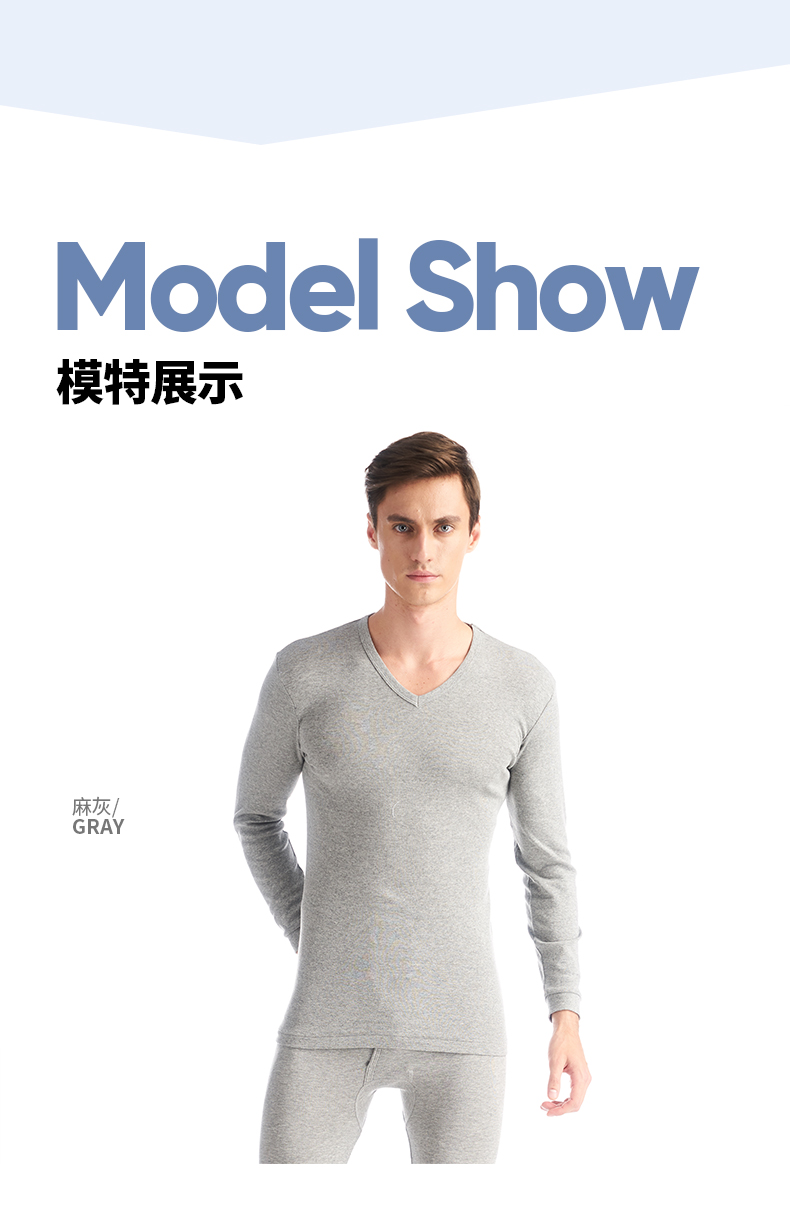 Áo ba lỗ ấm áp áo sơ mi nam cotton đồ lót cổ chữ V áo sơ mi cotton dài tay mùa thu và áo len cotton mùa thu - Áo ấm áo lót k dây