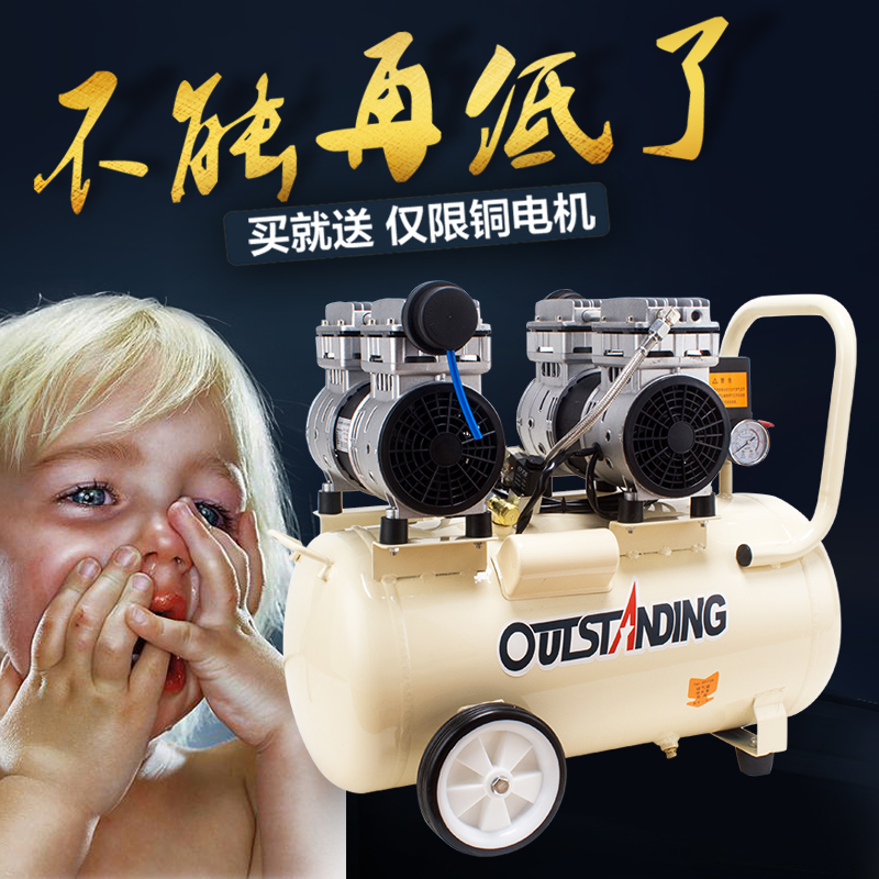 Ortus Air Pump Air Compressor Oil-Free Silent Small Air Compressor Woodworking Spray High Pressure Inflatable Air Pump Home